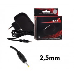 CARICABATTERIE DA RETE 2.1A SPINOTTO DA 2,5 MM per  tablet universale TEL - 