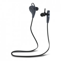 Cuffie auricolari SENZA FILI Bluetooth con microfono e tasti volume FOR bs-h100 NERE - 