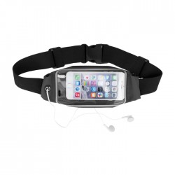 Marsupio Fascia da corsa per Cellulari fino a 4,7 pollici con uscita Cuffie NERO - 