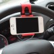 Supporto auto universale  per smartphone  SU VOLANTE giallo - 