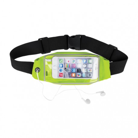 Marsupio Fascia da corsa per Cellulari fino a 4,7 pollici con uscita Cuffie VERDE - 