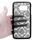 Cover damascata Samsung S5 G900 DAMASCO Stileitaliano® pizzo ricamata BIANCA - 