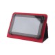 CUSTODIA  TABLET 7-8 POLLICI UNIVERSALE con GANCI angolari IN CONFEZIONE NERA - ROSSA - 