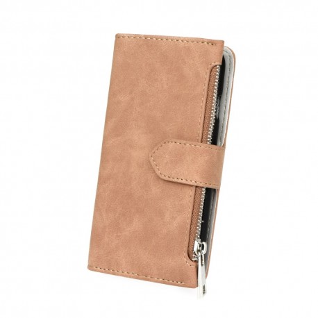 Cover per Huawei P8 Lite serie Wallet Stileitaliano® 2 in 1 portafoglio Marrone  - 