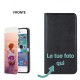 Base5 Iphone 5 5S solo Fronte Cover flip sportellino personalizzata  - 