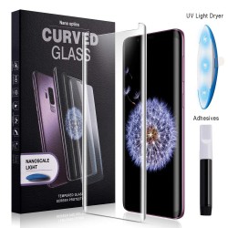 Pellicola UV Liquid GLUE per Huawei P20 PRO in Vetro Temperato ZERO BOLLE copertura totale bordi  - 