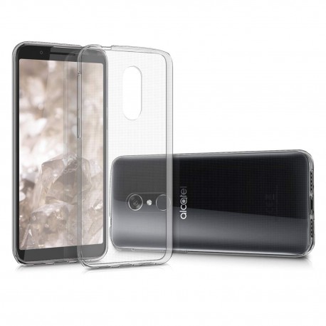 Cover Morbida per Alcatel 3 Serie ULTRASOFT Stileitaliano® in TPU Trasparente