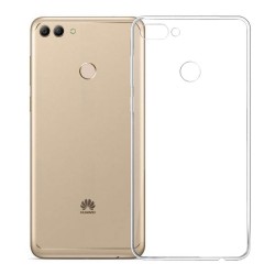 Cover Morbida per Huawei Y9 2018 Serie ULTRASOFT Stileitaliano in silicone TPU sottile Trasparente