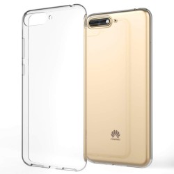Cover Morbida per Huawei Y6 2018 Serie ULTRASOFT Stileitaliano in silicone TPU sottile Trasparente