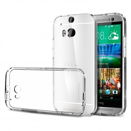 Cover Morbida per  HTC M8 Serie ULTRASOFT Stileitaliano® in TPU Trasparente