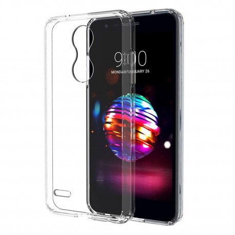 Cover Morbida per LG K10 2018 Serie ULTRASOFT Stileitaliano® in TPU Trasparente