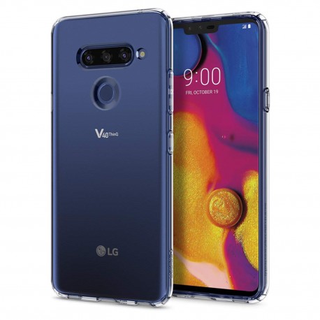 Cover Morbida per LG V40 Serie ULTRASOFT Stileitaliano® in TPU Trasparente
