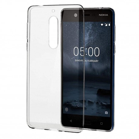 Cover Morbida per Nokia 5.1 Plus X5 2018  Serie ULTRASOFT Stileitaliano® in TPU Trasparente