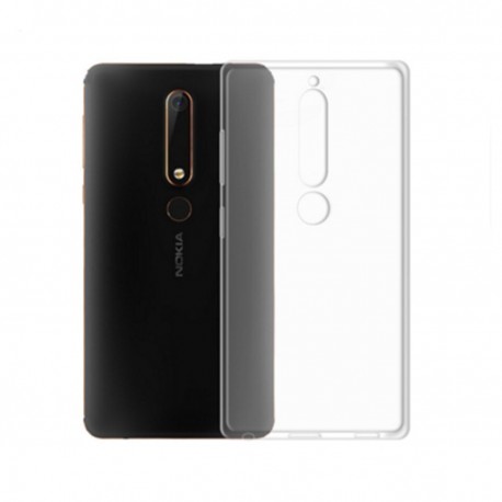 Cover Morbida per Nokia 6.1 Plus X6 2018 Serie ULTRASOFT Stileitaliano® in TPU Trasparente