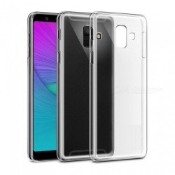 Cover Morbida per Samsung A6 PLUS 2018 A605 - J8 2018 Serie ULTRASOFT Stileitaliano in silicone TPU sottile Trasparente
