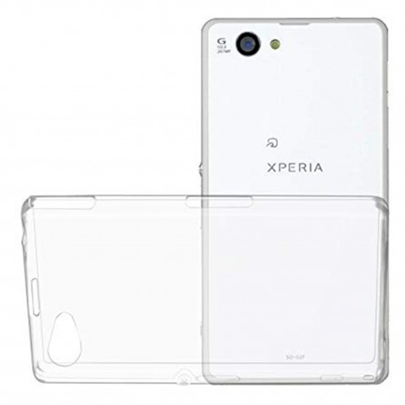 Cover Morbida per Experia Z1 Compact  Sony Serie ULTRASOFT Stileitaliano® in TPU Trasparente