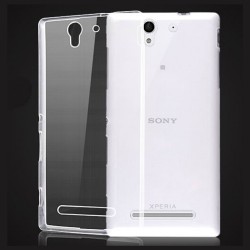 Cover Morbida per  Experia C3 Sony Serie ULTRASOFT Stileitaliano in silicone TPU sottile Trasparente