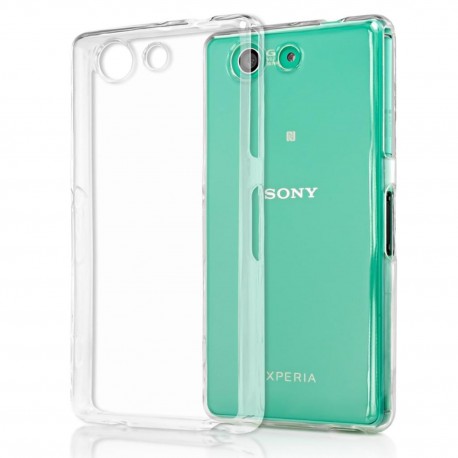 Cover Morbida per   Xperia Z4 compact mini Sony  Serie ULTRASOFT Stileitaliano® in TPU Trasparente
