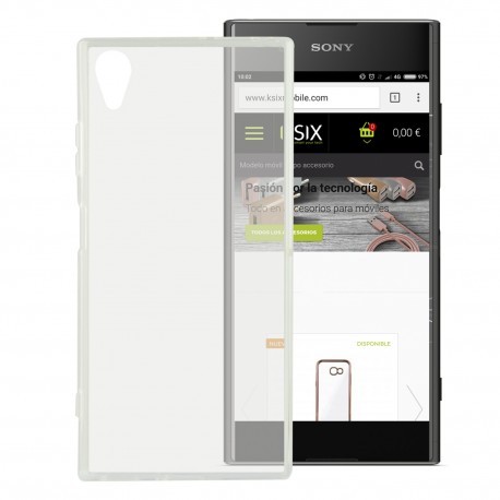 Cover Morbida per Sony Xperia XA1 Plus Serie ULTRASOFT Stileitaliano® in TPU Trasparente