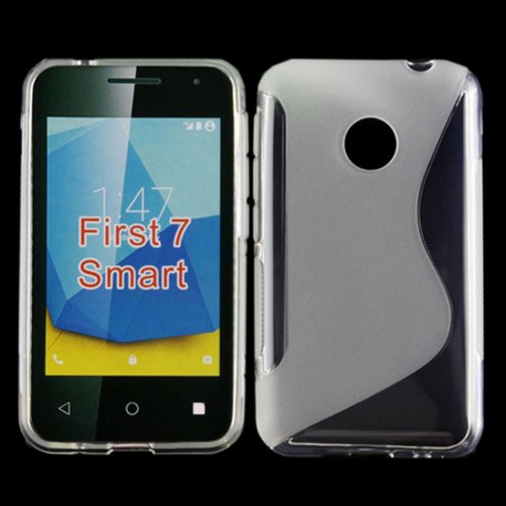 Cover Morbida per Vodafone Smart First 7 Serie ULTRASOFT Stileitaliano® in TPU Trasparente