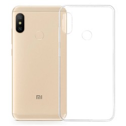 Cover Morbida per Xiaomi Redmi Mi A2 Lite - 6 Pro Serie ULTRASOFT Stileitaliano in silicone TPU sottile Trasparente