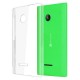 COVER MORBIDA PER LUMIA 532 MICROSOFT  ULTRASOFT Stileitaliano®  IN SILICONE TRASPARENTE