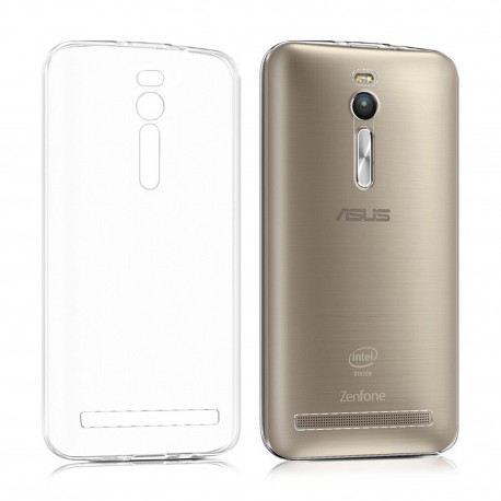 COVER MORBIDA PER ASUS ZENFONE 2 5,5 ZE550ML ZE551ML ULTRASOFT  Stileitaliano®  IN SILICONE TRASPARENTE