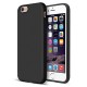 Cover per IPHONE 6 - 6S serie Soft-Touch Stileitaliano® morbida opaca NERA