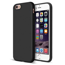 Cover per IPHONE 6 - 6S serie Soft-Touch Stileitaliano® morbida opaca NERA