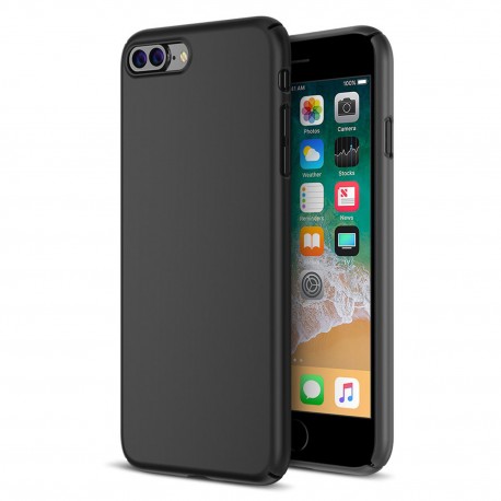 Cover per IPHONE 7 - 8 PLUS serie Soft-Touch Stileitaliano® morbida opaca NERA