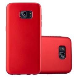 Cover per Samsung  S7 EDGE G935 serie Soft-Touch Stileitaliano® morbida opaca ROSSA