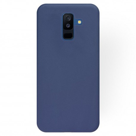 Cover per Samsung  A6 PLUS A605 J8 serie Soft-Touch Stileitaliano® morbida opaca BLU
