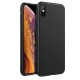 Cover per IPHONE XS MAX serie Soft-Touch Stileitaliano® morbida opaca NERA
