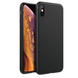 Cover per IPHONE XS MAX serie Soft-Touch Stileitaliano® morbida opaca NERA