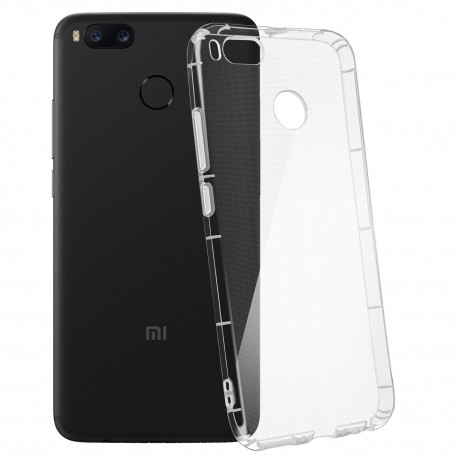 Cover Morbida per XIAOMI MI A1 ULTRASOFT Stileitaliano in silicone TPU sottile Trasparente