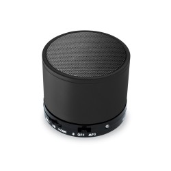 Mini Cassa Rotonda Bluetooth universale con  speaker da 3W Nera