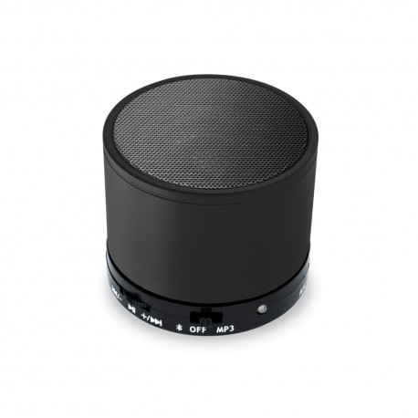 Mini Cassa Rotonda Bluetooth universale con  speaker da 3W Nera
