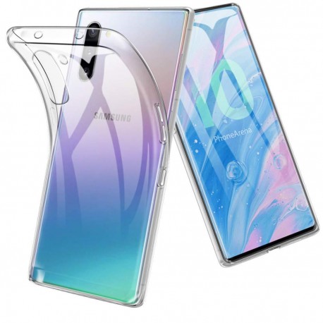 Cover Morbida per Samsung Note 10 N970 Serie ULTRASOFT Stileitaliano in silicone TPU sottile Trasparente