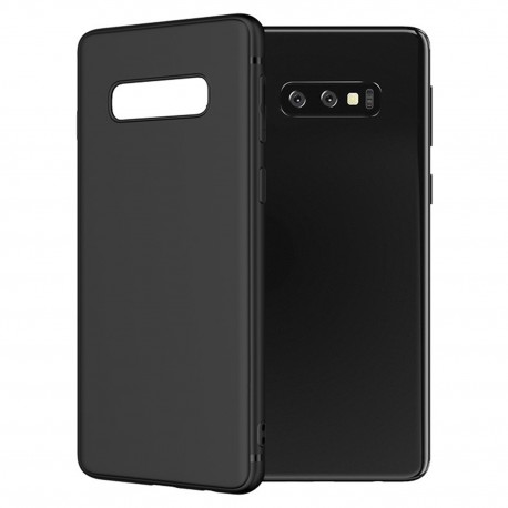 Cover per Samsung S10E G970 serie Soft-Touch Stileitaliano® morbida opaca NERA