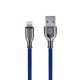 Cavo Usb per Iphone X 11 Lightning  1m Tornado  Ricarica rapida 3A BX30 Blu