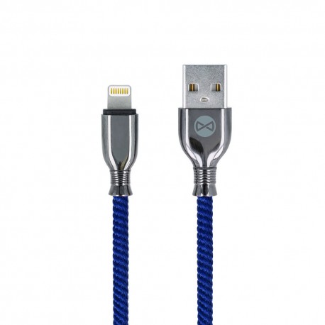 Cavo Usb per Iphone X 11 Lightning  1m Tornado  Ricarica rapida 3A BX30 Blu