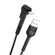 Cavo usb IPHONE 11 X 8 7 5 LIGHTNING  90 gradi 2A 1 metro NB100 supporto Bianco