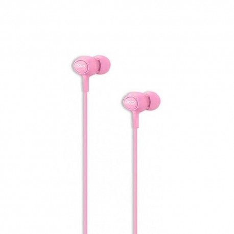 CUFFIE auricolari CON MICROFONO UNIVERSALI jack 3,5mm per Cellulari 1,2m S6 ROSA