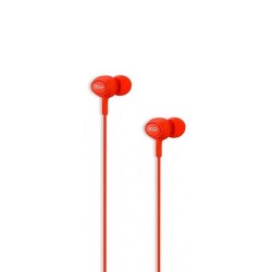 CUFFIE auricolari CON MICROFONO UNIVERSALI jack 3,5mm per Cellulari 1,2m S6 ROSSE