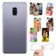 Samsung A8 Plus 2018 Base1 Cover morbida personalizzata Trasparente
