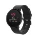 Smartwatch fitness band orologio Bluetooth SW-320 Android IOS monitoraggio cuore battito cassa alluminio Nero
