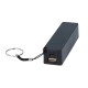Power Bank 2600 mah 5v 1A USB batteria esterna portatile di emergenza rettangolare NERO