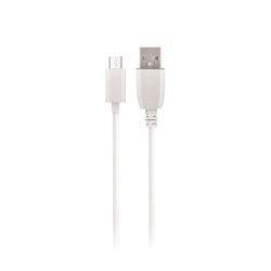 Cavo Micro Usb Universale cavetto per cellulari Fast Charge 2A 3 metri Max in blister Bianco