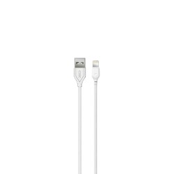Cavo USB IPHONE iPad 11 X 8 7 5 LIGHTNING FAST CHARGE 2.1A 2 metri NB103 RICARICA RAPIDA Bianco
