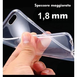 Cover morbida per Iphone 12 Pro Max 6,7 ULTRASTRONG Stileitaliano® spessore maggiorato 1,8mm in TPU trasparente